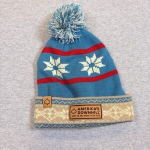 America's Downhill Audi Fis Ski World Cup 2023 Beanie Unisex Fair Isle‎ Toque